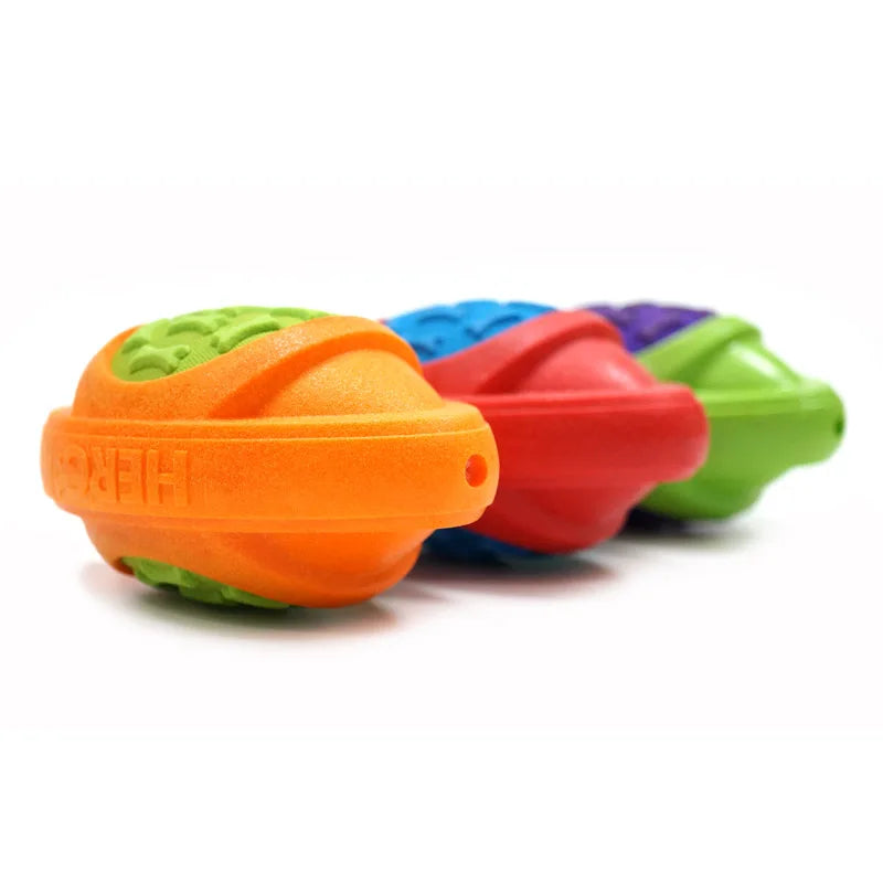 Dog Toys Football for Dogs Floatable Squeaky Hard and Firm Fit for Outdoor Throwing Suitable for Medium to Large Dogs