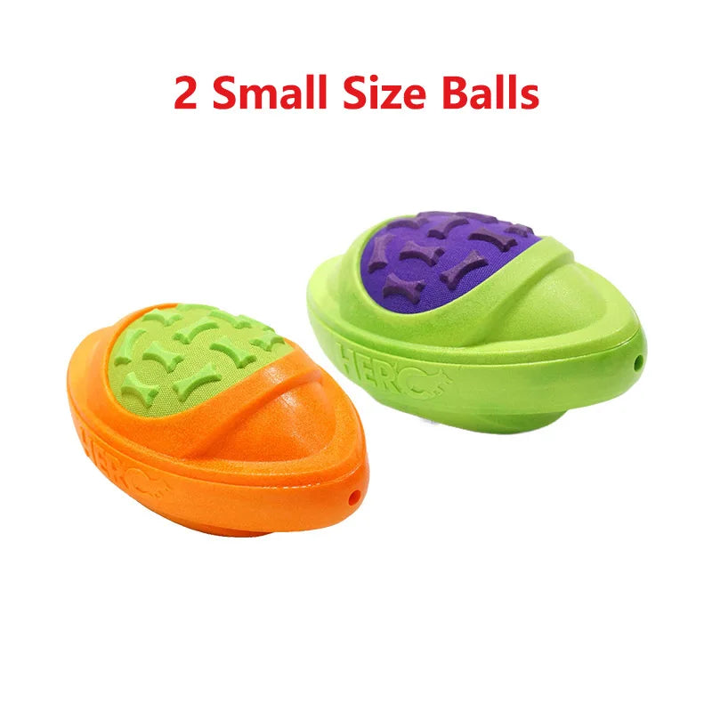 Dog Toys Football for Dogs Floatable Squeaky Hard and Firm Fit for Outdoor Throwing Suitable for Medium to Large Dogs