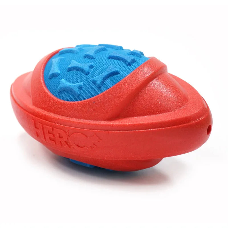 Dog Toys Football for Dogs Floatable Squeaky Hard and Firm Fit for Outdoor Throwing Suitable for Medium to Large Dogs