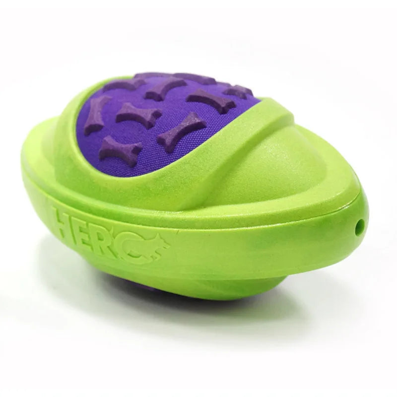 Dog Toys Football for Dogs Floatable Squeaky Hard and Firm Fit for Outdoor Throwing Suitable for Medium to Large Dogs