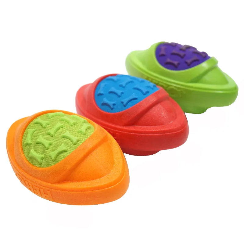 Dog Toys Football for Dogs Floatable Squeaky Hard and Firm Fit for Outdoor Throwing Suitable for Medium to Large Dogs