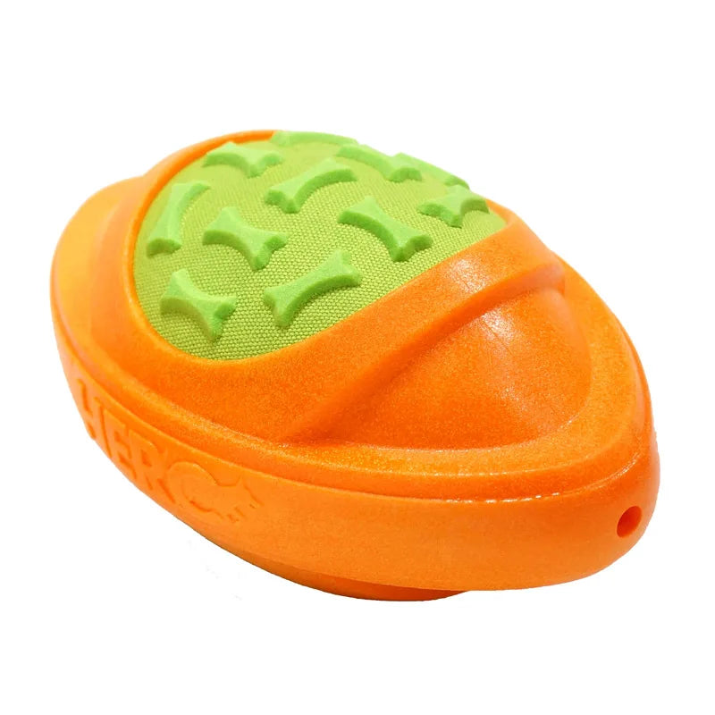 Dog Toys Football for Dogs Floatable Squeaky Hard and Firm Fit for Outdoor Throwing Suitable for Medium to Large Dogs