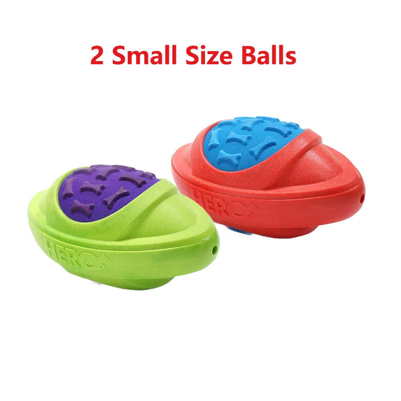 Dog Toys Football for Dogs Floatable Squeaky Hard and Firm Fit for Outdoor Throwing Suitable for Medium to Large Dogs