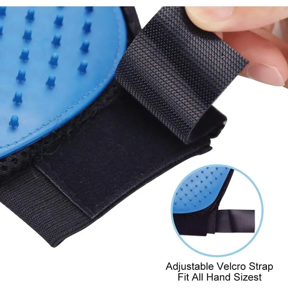 2PCS Pet Grooming Glove, Dog Brush Glove, Gentle Deshedding Brush Glove, Grooming Efficient Pets Hair Remover Mittens