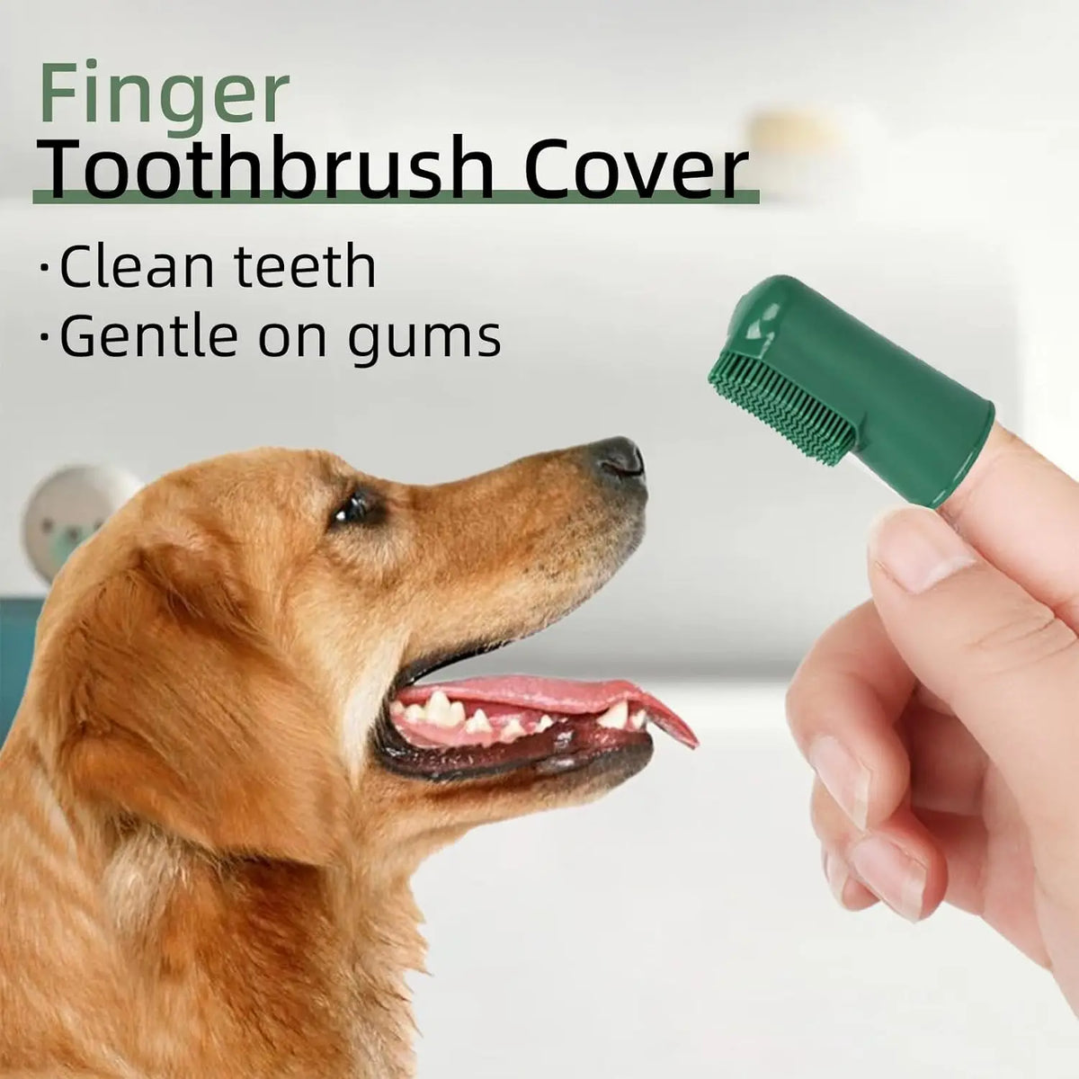 Dog Toothbrush Toothpaste Kit Beef Dog Toothpaste 360° Double-Head Toothbrush  Tooth Brushing Pet Dental Care Kit for Dogs Cats