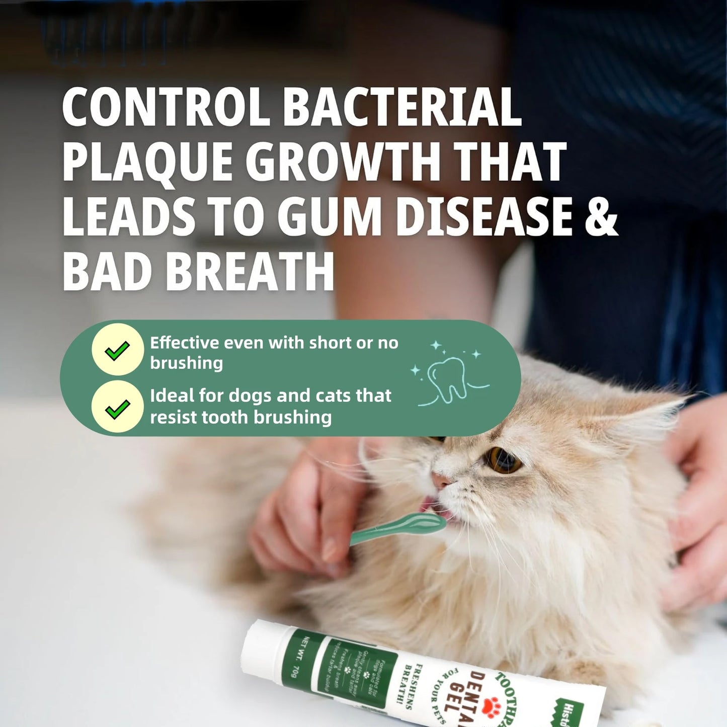 Dog Toothbrush Toothpaste Kit Beef Dog Toothpaste 360° Double-Head Toothbrush  Tooth Brushing Pet Dental Care Kit for Dogs Cats