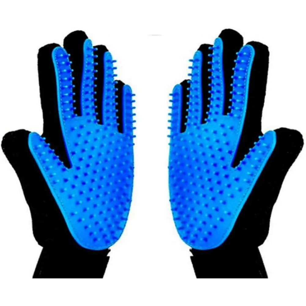 2PCS Pet Grooming Glove, Dog Brush Glove, Gentle Deshedding Brush Glove, Grooming Efficient Pets Hair Remover Mittens