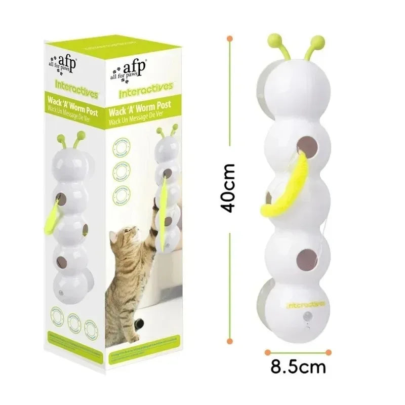 Sensing Caterpillar Cat Toys Pet Supplies Self Wagging Tail Interactive Cat Toy Cat Supplies Rechargeable Kitten Toy Dog Toy
